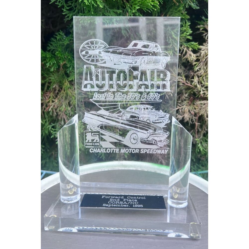 Charlotte Motor Speedway AutoFair 1995 Trophy CORSA NC Corvair Forward Control
